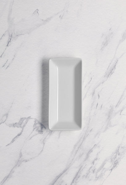 Ariane Panorama 7" x 3 3/4" Panorama Porcelain Rectangle Bowl - 6/Case (ARRARN000022018) - iFoodservice Online