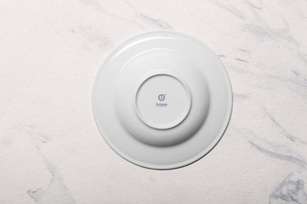 Ariane Prime 10 1/4" Prime - Warm White Porcelain Deep Plate - 6/Case (APRARN000012026) - iFoodservice Online