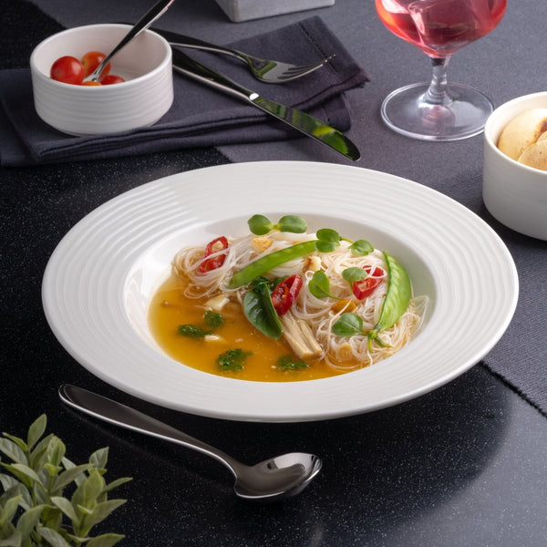 Ariane Prime 10 1/4" White Eclipse Porcelain Deep Plate - 6/Case (APRARN120012026) - iFoodservice Online