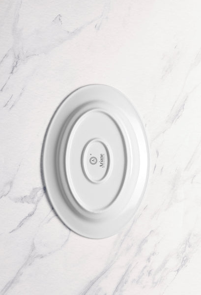 Ariane Prime 10 1/4" White Eclipse Porcelain Oval Platter - 12/Case (APRARN120015026) - iFoodservice Online