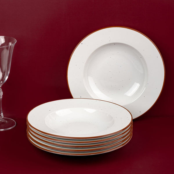 Ariane Prime 10 1/4" White Terra Arena Porcelain Deep Plate - 6/Case (APRARN205012026) - iFoodservice Online