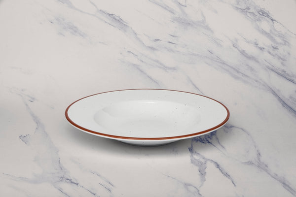 Ariane Prime 10 1/4" White Terra Arena Porcelain Deep Plate - 6/Case (APRARN205012026) - iFoodservice Online