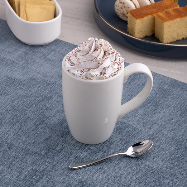 Ariane Prime 10 1/7 Oz Prime - Warm White Porcelain Mug - 6/Case (APRARN000054030) - iFoodservice Online