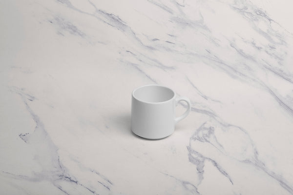 Ariane Prime 10 1/7 Oz Prime - Warm White Porcelain Stackable Mug - 6/Case (APRARN000053030) - iFoodservice Online