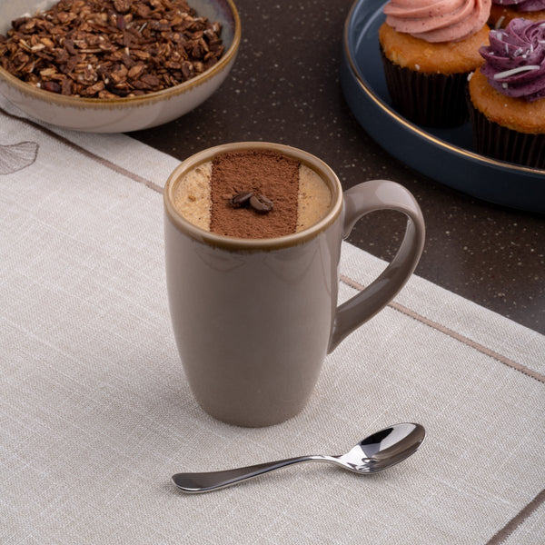 Ariane Prime 10 1/7 Oz Splash Beige Porcelain Mug - 6/Case (APRARN257054030) - iFoodservice Online