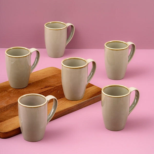 Ariane Prime 10 1/7 Oz Splash Beige Porcelain Mug - 6/Case (APRARN257054030) - iFoodservice Online