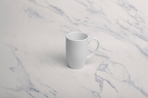 Ariane Prime 10 1/7 Oz White Eclipse Porcelain Mug - 6/Case (APRARN120054030) - iFoodservice Online