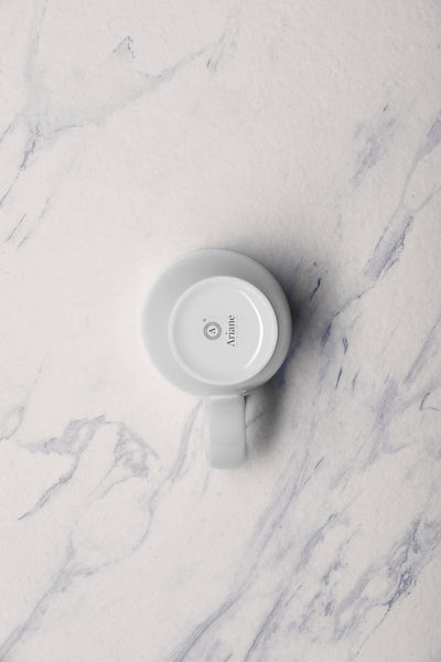 Ariane Prime 10 1/7 Oz White Eclipse Porcelain Mug - 6/Case (APRARN120054030) - iFoodservice Online