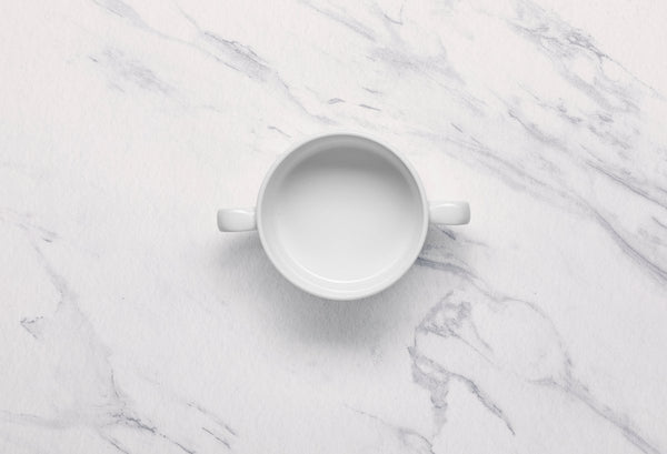 Ariane Prime 10 1/7 Oz White Eclipse Porcelain Soup Bowl With 2 Handle - 8/Case (APRARN120027030) - iFoodservice Online