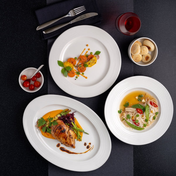 Ariane Prime 10 1/7 Oz White Eclipse Porcelain Soup Bowl Without Handle - 12/Case (APRARN120023030) - iFoodservice Online