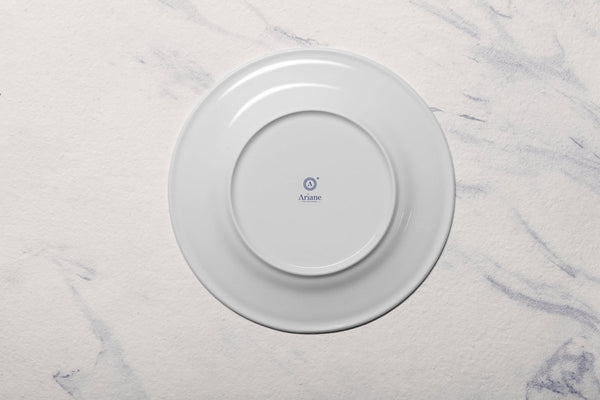 Ariane Prime 10 5/8" Prime - Warm White Porcelain Flat Plate - 12/Case (APRARN000011027) - iFoodservice Online