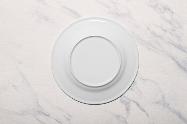 Ariane Prime 10 5/8" White Eclipse Porcelain Flat Plate - 12/Case (APRARN120011027) - iFoodservice Online