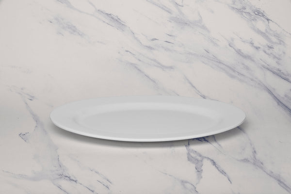 Ariane Prime 10 5/8" White Orba Porcelain Flat Plate - 12/Case (APRARN121011027) - iFoodservice Online