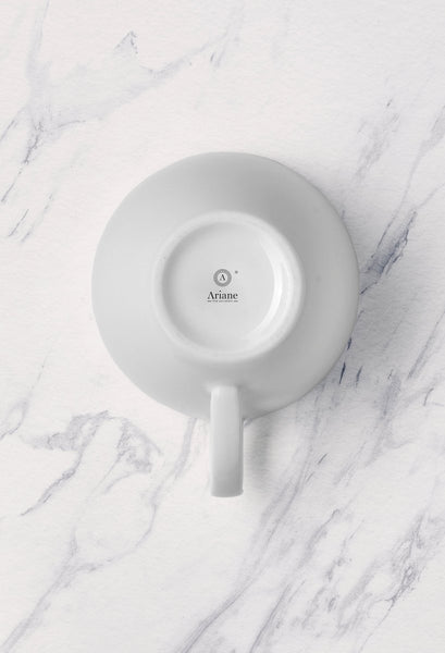 Ariane Prime 11 1/2 Oz Prime - Warm White Porcelain Italian Cup - 6/Case (APRARN000044034) - iFoodservice Online