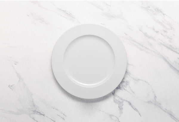 Ariane Prime 11 3/7" Orba White Porcelain Flat Plate - 6/Case (APRARN121011029) - iFoodservice Online