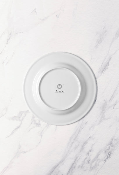 Ariane Prime 11 3/7" Orba White Porcelain Flat Plate - 6/Case (APRARN121011029) - iFoodservice Online