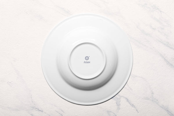 Ariane Prime 11 4/5" Prime - Warm White Porcelain Deep Plate - 6/Case (APRARN000012030) - iFoodservice Online