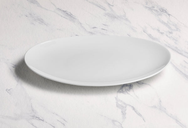 Ariane Prime 11 4/5" Prime - Warm White Porcelain Steak Plate - 6/Case (APRARN000016030) - iFoodservice Online
