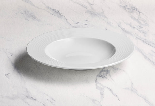 Ariane Prime 11 4/5" White Eclipse Porcelain Deep Plate - 6/Case (APRARN120012030) - iFoodservice Online