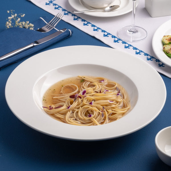 Ariane Prime 11 4/5" White Orba Porcelain Deep Plate - 6/Case (APRARN121012030) - iFoodservice Online