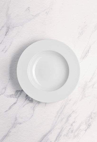 Ariane Prime 11 4/5" White Orba Porcelain Deep Plate - 6/Case (APRARN121012030) - iFoodservice Online