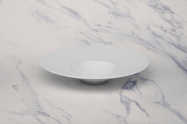 Ariane Prime 11" Prime - Warm White Porcelain Gourmet Deep Plate - 6/Case (APRARN000012028) - iFoodservice Online