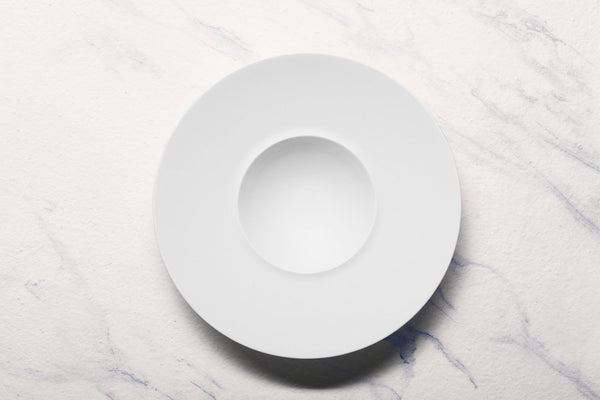 Ariane Prime 11" Prime - Warm White Porcelain Gourmet Deep Plate - 6/Case (APRARN000012028) - iFoodservice Online