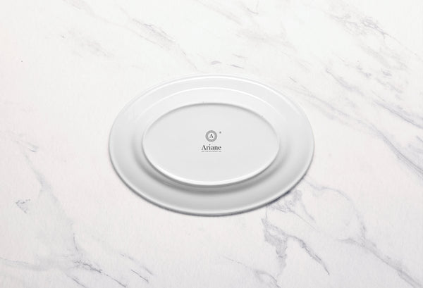 Ariane Prime 11" White Orba Porcelain Oval Platter - 12/Case (APRARN121015028) - iFoodservice Online