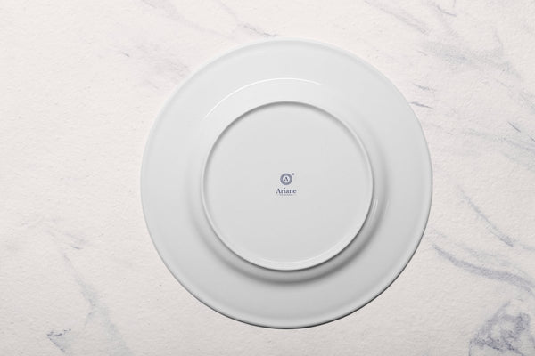 Ariane Prime 12 1/5" Prime - Warm White Porcelain Flat Plate - 6/Case (APRARN000011031) - iFoodservice Online