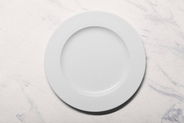 Ariane Prime 12 1/5" Prime - Warm White Porcelain Flat Plate - 6/Case (APRARN000011031) - iFoodservice Online