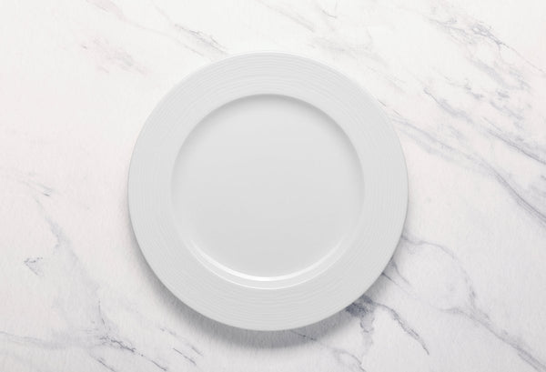 Ariane Prime 12 1/5" White Eclipse Porcelain Flat Plate - 6/Case (APRARN120011031) - iFoodservice Online
