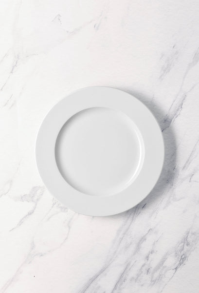 Ariane Prime 12 1/5" White Orba Porcelain Flat Plate - 6/Case (APRARN121011031) - iFoodservice Online