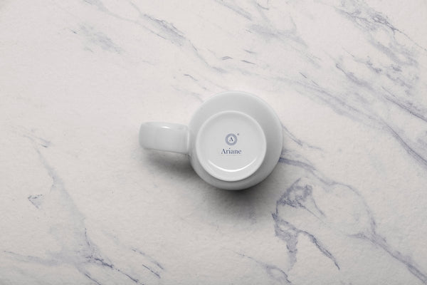 Ariane Prime 12 1/6 Oz Prime - Warm White Porcelain Mug - 6/Case (APRARN000054036) - iFoodservice Online