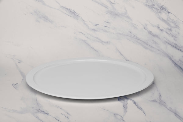 Ariane Prime 13" Prime - Warm White Porcelain Pizza Plate - 6/Case (APRARN000013033) - iFoodservice Online