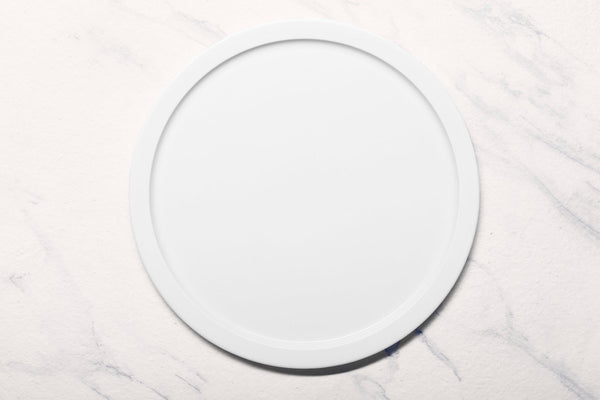 Ariane Prime 13" Prime - Warm White Porcelain Pizza Plate - 6/Case (APRARN000013033) - iFoodservice Online
