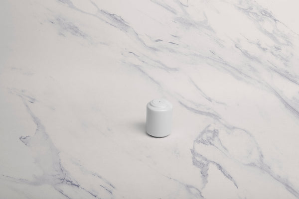 Ariane Prime 2 1/5" Prime - Warm White Porcelain Pepper Shaker - 12/Case (APRARN000072001) - iFoodservice Online