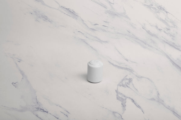 Ariane Prime 2 1/5" Prime - Warm White Porcelain Salt Shaker - 12/Case (APRARN000071001) - iFoodservice Online