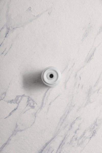 Ariane Prime 2 1/5" Prime - Warm White Porcelain Salt Shaker - 12/Case (APRARN000071001) - iFoodservice Online