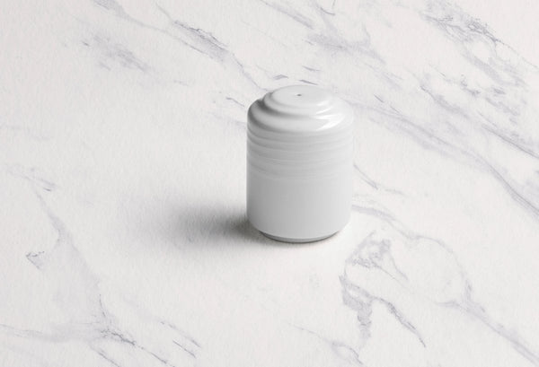 Ariane Prime 2 1/5" White Eclipse Porcelain Pepper Shaker - 12/Case (APRARN120072001) - iFoodservice Online