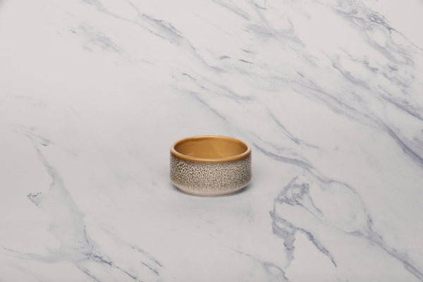 Ariane Prime 2 3/4" White Freckles Porcelain Butter Ramekin - 12/Case (APRARND55075001) - iFoodservice Online