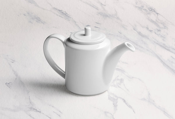 Ariane Prime 23 2/3 Oz Prime - Warm White Porcelain Coffee Pot With Lid - 2/Case (APRARN000061070) - iFoodservice Online