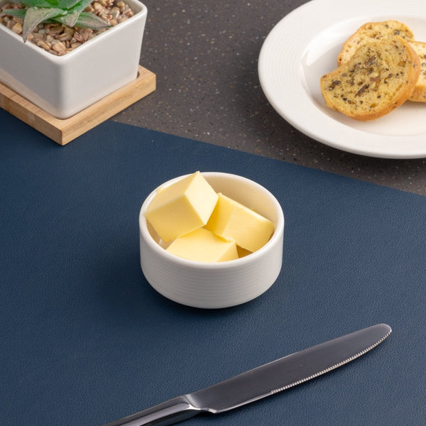 Ariane Prime 3 1/2" White Orba Porcelain Butter Ramekin - 12/Case (APRARN121075002) - iFoodservice Online