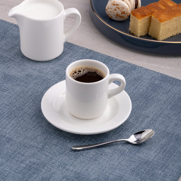 Ariane Prime 3 Oz Orba White Porcelain Stackable Espresso Cup - 12/Case (APRARN121043009) - iFoodservice Online