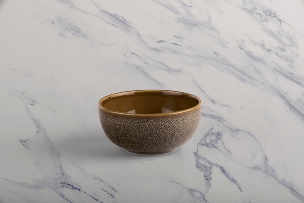 Ariane Prime 4 5/7" Freckles Porcelain Bowl - 12/Case (APRARND55022012) - iFoodservice Online