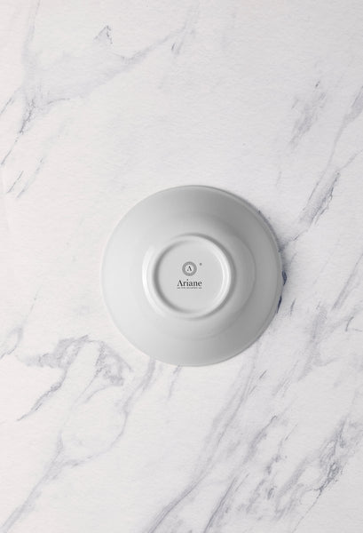 Ariane Prime 4 5/7" Prime - Warm White Porcelain Stackable Conical Bowl - 12/Case (APRARN000034012) - iFoodservice Online