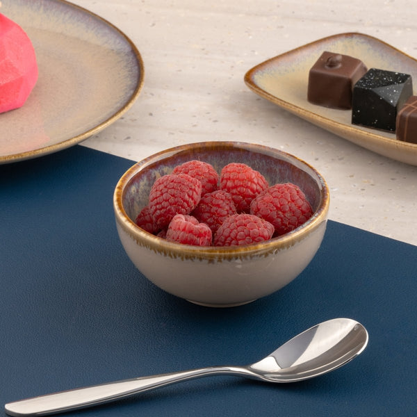 Ariane Prime 4 5/7" Splash Beige Porcelain Bowl - 12/Case (APRARN257022012) - iFoodservice Online