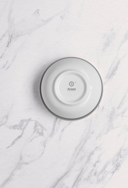 Ariane Prime 4 5/7" Twister Mokka White & Brown Porcelain Bowl - 12/Case (APRARN263022012) - iFoodservice Online