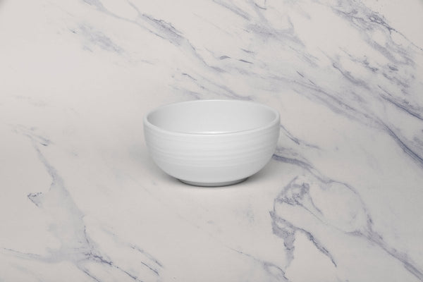 Ariane Prime 4 5/7" White Eclipse Porcelain Bowl - 12/Case (APRARN120022012) - iFoodservice Online