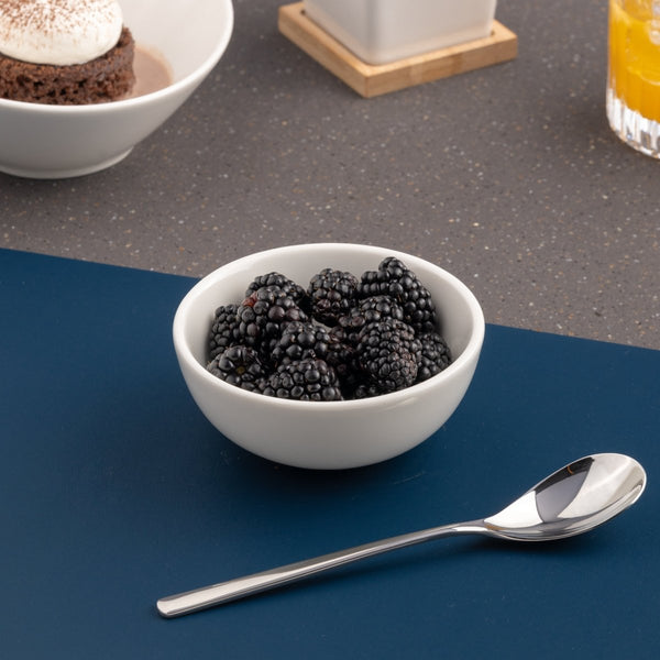 Ariane Prime 4" Prime - Warm White Porcelain Bowl - 12/Case (APRARN000022011) - iFoodservice Online