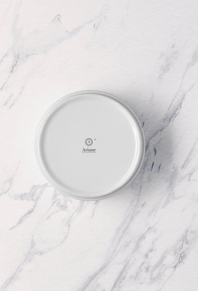 Ariane Prime 4" Prime - Warm White Porcelain Stackable Salad Bowl - 12/Case (APRARN000021012) - iFoodservice Online